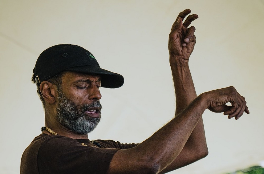 Theo Parrish DJing at the NTS festival.