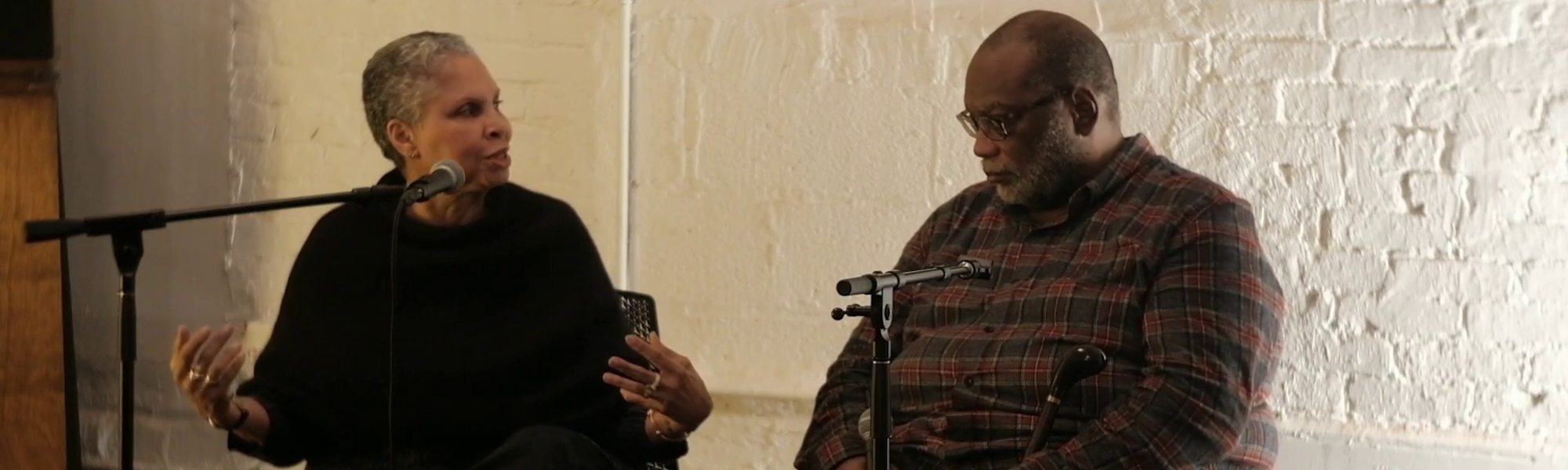 Candace Hill-Montgomery and Fred Moten. 